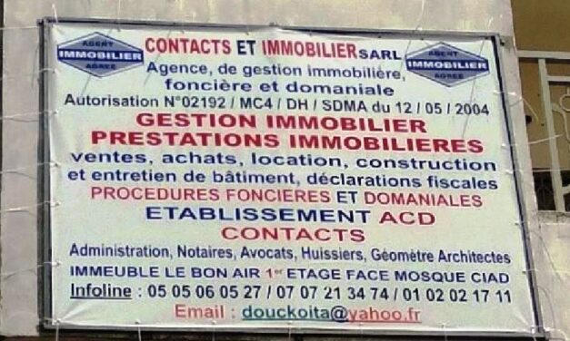 Entretien – KOITA Mahamadou (Administrateur de l’agence CONTACTS ET IMMOBILIER)
