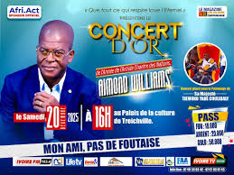 Come-back : Concert d&rsquo;or d&rsquo;Aimond williams le samedi 20 décembre